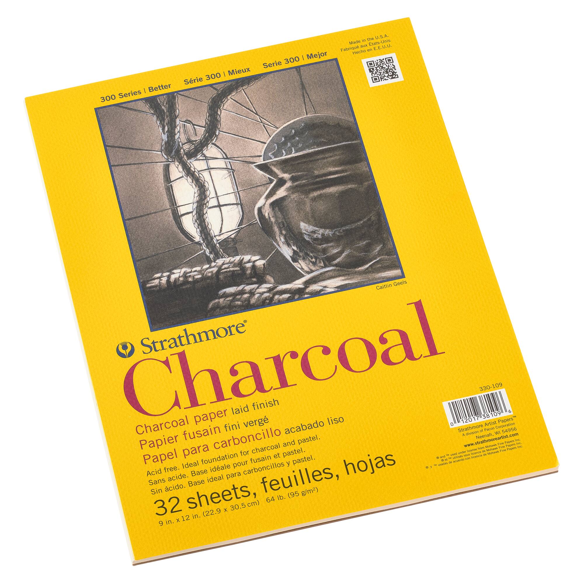 12 Pack: Strathmore® 300 Series 9" x 12" Charcoal Pad